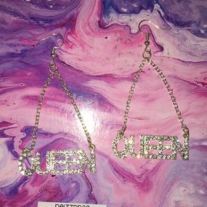 Queen earrings